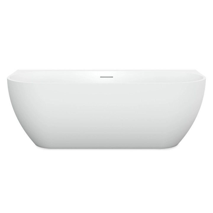 Basento polovolně stojící vana | 170×80 cm solid surface matná bílá