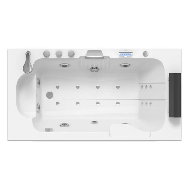 Vířivá vana Pacific Silver | pro 1 osobu levá 170×92 cm vodní masáž