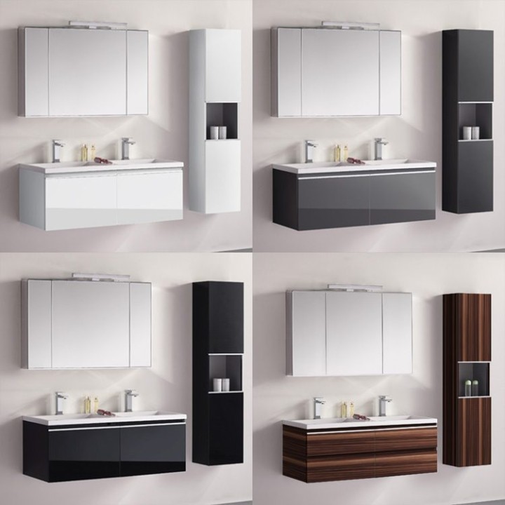 Koupelnový nábytek – set StoneArt Milano ME-1200 tmavě šedý 120×45