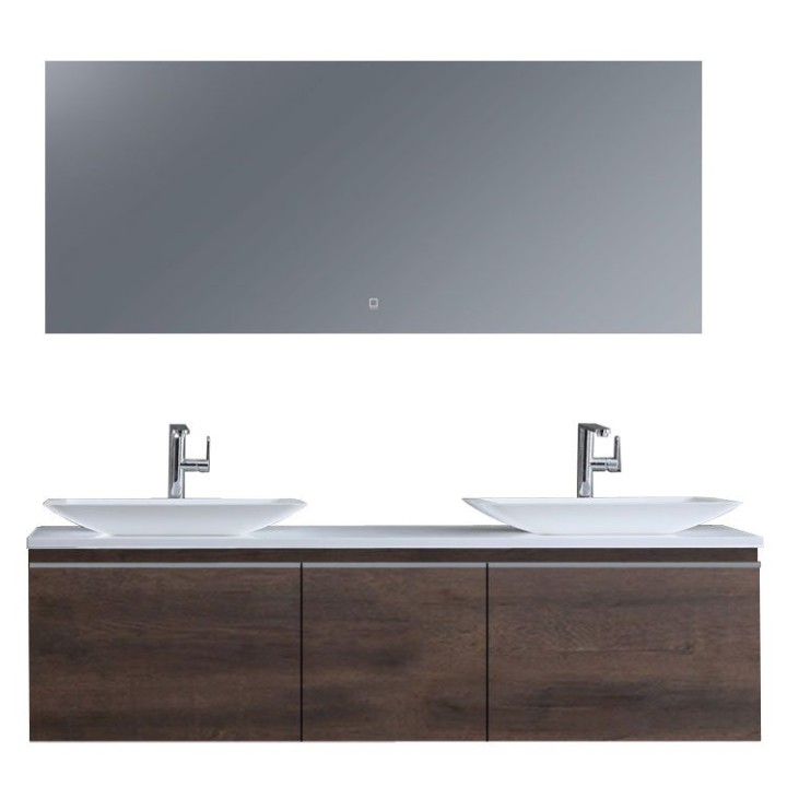 Koupelnový nábytek – set StoneArt Milano ME-1600pro-1 dubový tmavý 160
