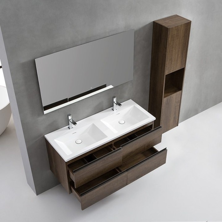 Koupelnový nábytek – set StoneArt Monte Carlo MC-1200 dubový tmavý 120
