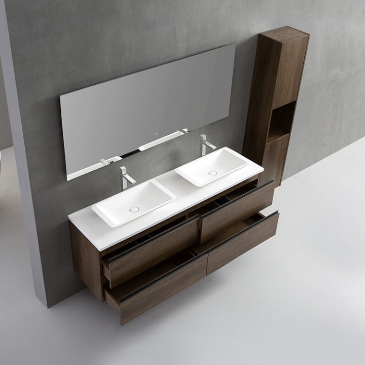 Koupelnový nábytek – set StoneArt Monte Carlo MC-1600pro-1 dubový tmav