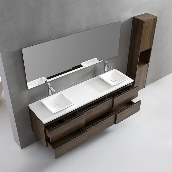 Koupelnový nábytek – set StoneArt Monte Carlo MC-1800pro-2 tmavě šedý 