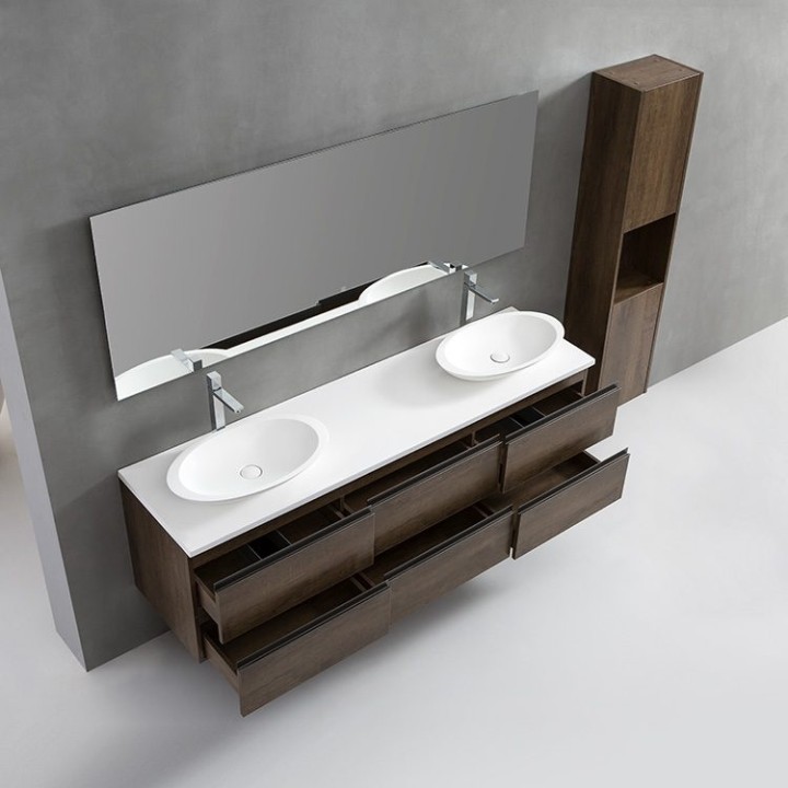 Koupelnový nábytek – set StoneArt Monte Carlo MC-1800pro-3 bílý 180×52