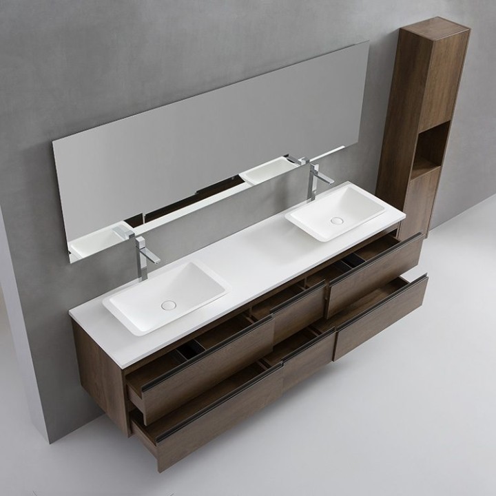 Koupelnový nábytek – set StoneArt Monte Carlo MC-2000pro-1 dubový tmav