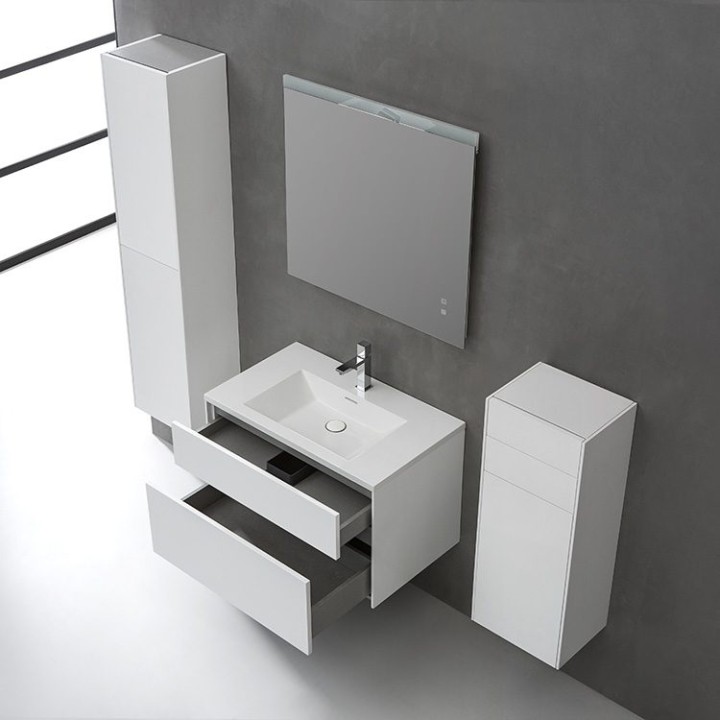 Koupelnový nábytek – set StoneArt Venice VE-0800-II tmavě šedý 80×52