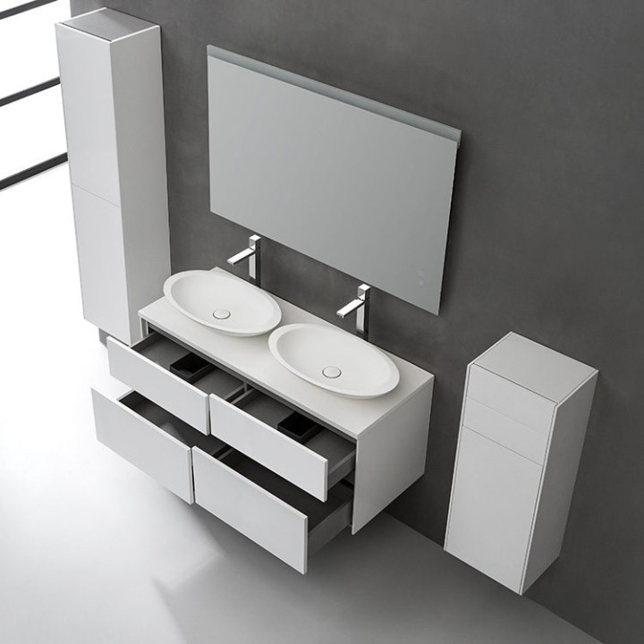 Koupelnový nábytek – set StoneArt Venice VE-1200pro-3 tmavě šedý 120×5