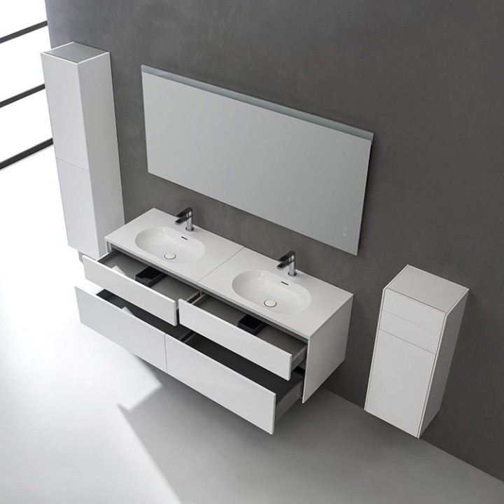 Koupelnový nábytek – set StoneArt Venice VE-1600-I dubový tmavý 160×52