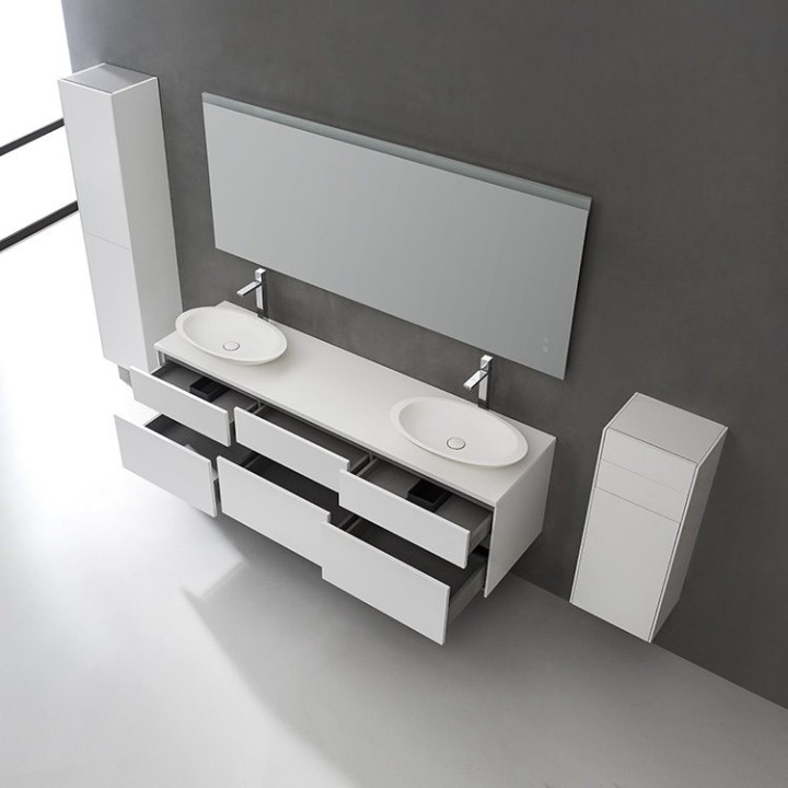Koupelnový nábytek – set StoneArt Venice VE-1800pro-3 bílý 180×52