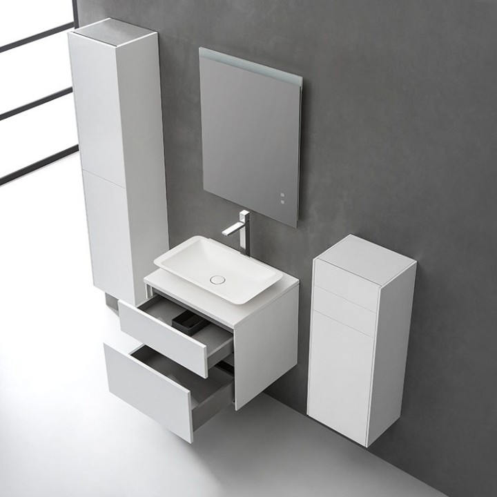 Koupelnová skříňka StoneArt Venice VE-0600pro-1 dubová světlá 60×52