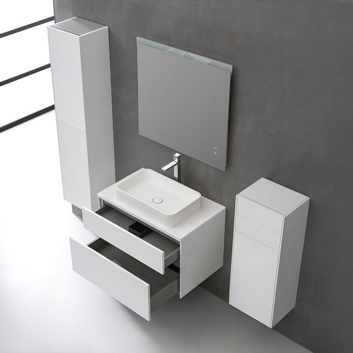 Koupelnová skříňka StoneArt Venice VE-0800pro-1 dubová tmavá 80×52