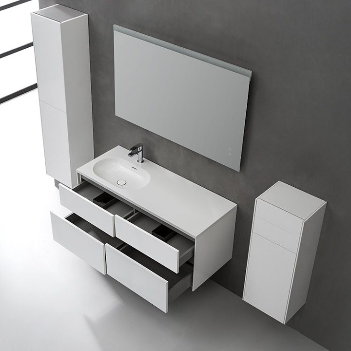 Koupelnová skříňka StoneArt Venice VE-1210-I bílá 120×52 levé proveden