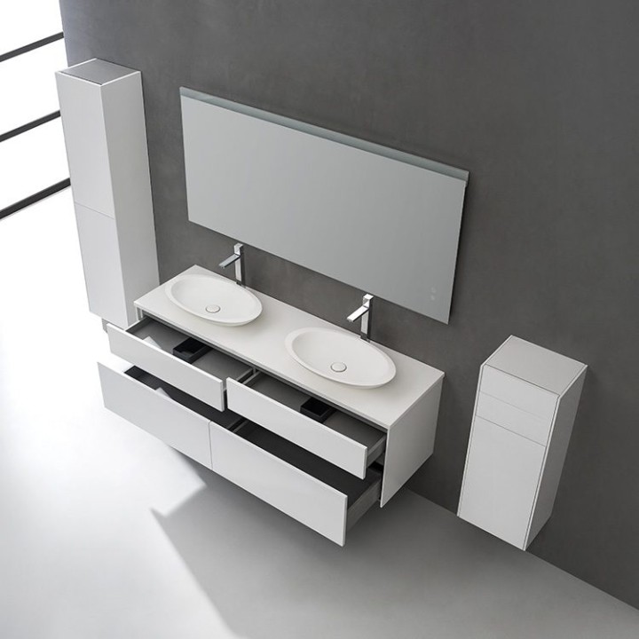Koupelnová skříňka StoneArt Venice VE-1600pro-3 bílá 160×52
