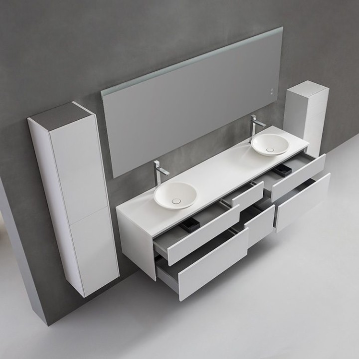 Koupelnová skříňka StoneArt Venice VE-2000pro-4 dubová světlá 200×52