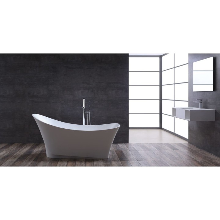 Volně stojící vana StoneArt BS-501 bílá 165×74 lesklá