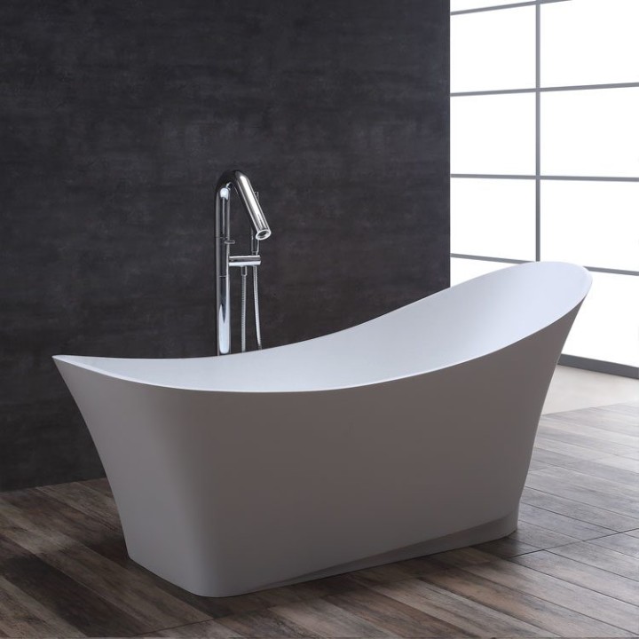 Volně stojící vana StoneArt BS-501 bílá 165×74 matná