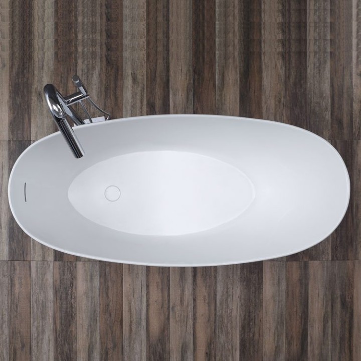Volně stojící vana StoneArt BS-503 bílá 179×80 lesklá