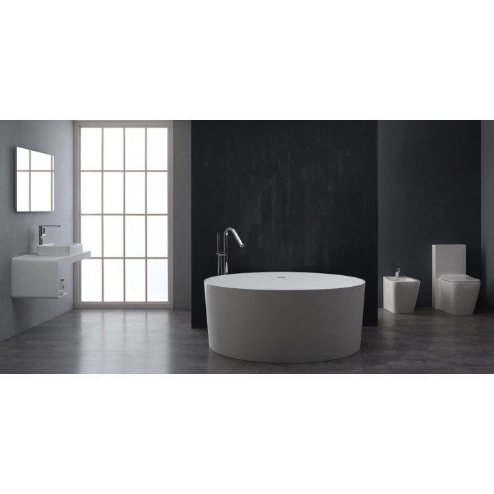 Volně stojící vana StoneArt BS-507 bílá 150×150 lesklá