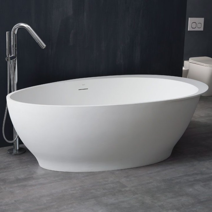 Volně stojící vana StoneArt BS-516 bílá 180×104 lesklá