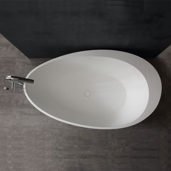 Volně stojící vana StoneArt BS-516 bílá 180×104 matná