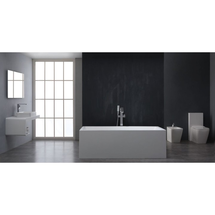Volně stojící vana StoneArt BS-523 bílá 180×81 lesklá