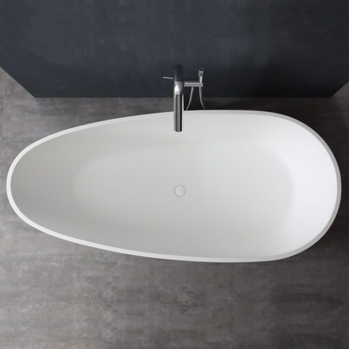 Volně stojící vana StoneArt BS-525 bílá 185×83 matná
