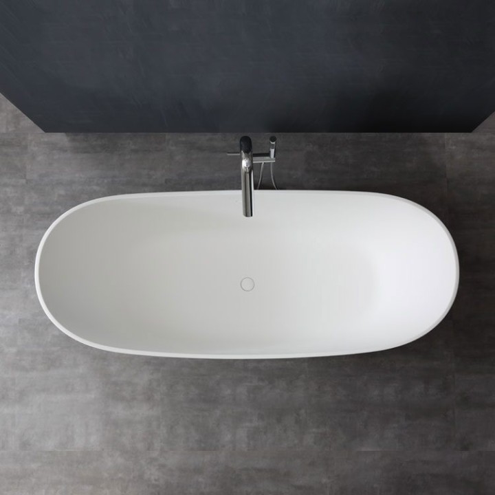 Volně stojící vana StoneArt BS-526 bílá 185×79 lesklá