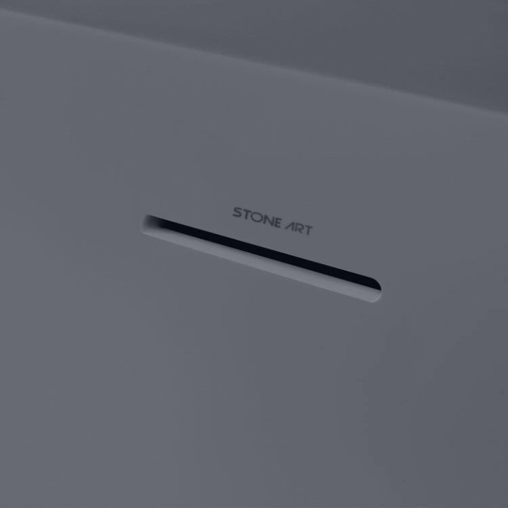Volně stojící vana StoneArt BS-528 betonově šedá 175×75 matná