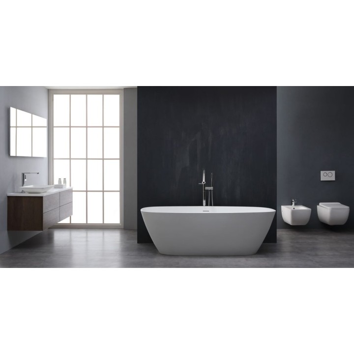 Volně stojící vana StoneArt BS-528 bílá 175×75 matná