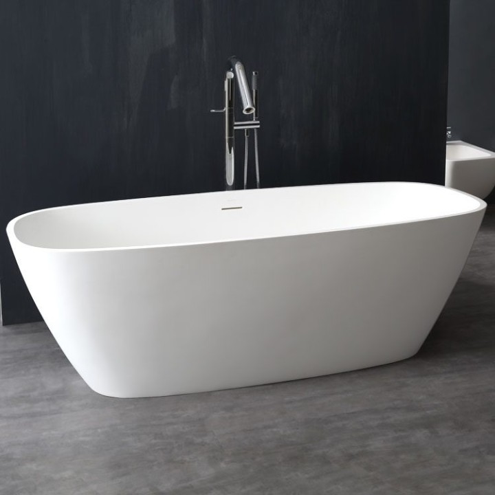 Volně stojící vana StoneArt BS-528 bílá 175×75 matná