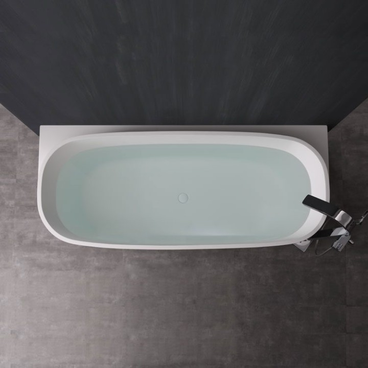 Volně stojící vana StoneArt BS-529 bílá 185×81 matná
