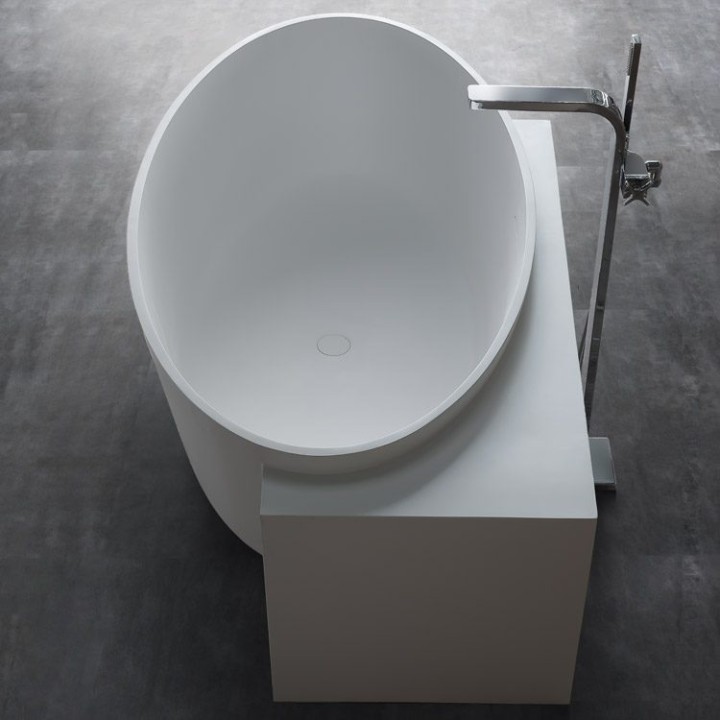 Volně stojící vana StoneArt BS-550 bílá 170×93 lesklá