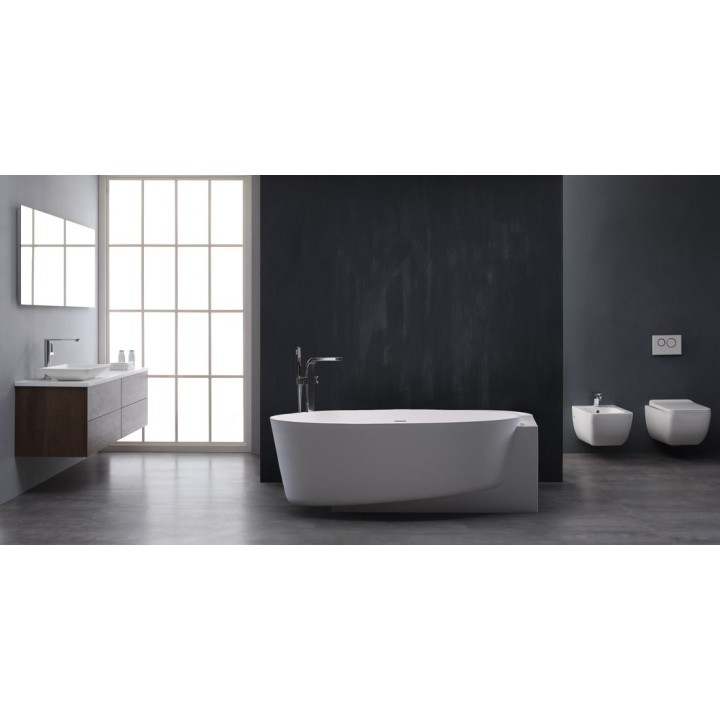 Volně stojící vana StoneArt BS-550 bílá 170×93 matná