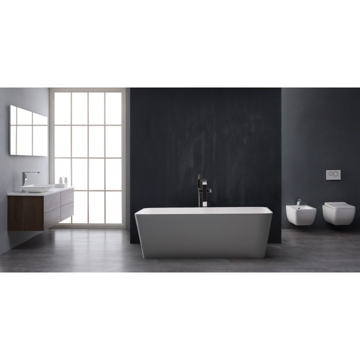 Volně stojící vana StoneArt BS-551 bílá 170×80 matná