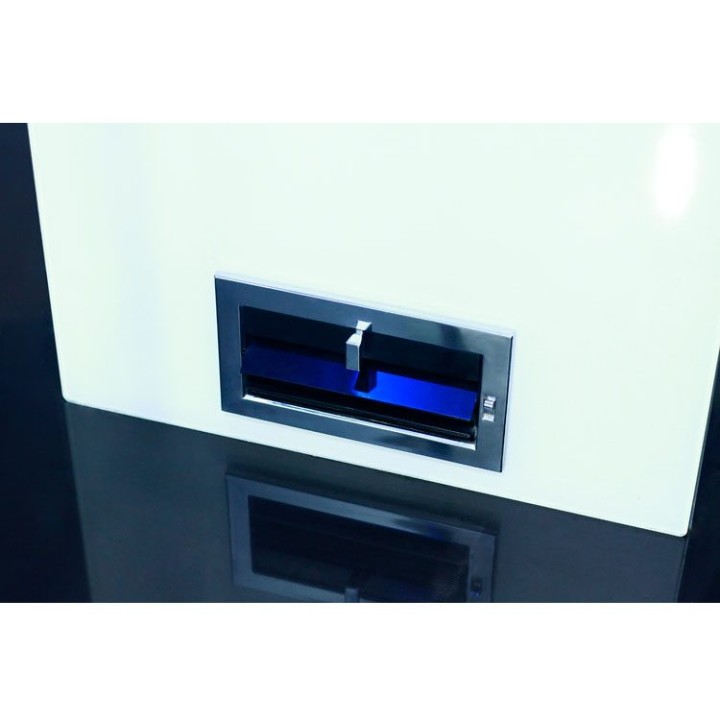 Parní sprchový box EAGO AWT DZ1012F12 bílý 100×100 pravé provedení