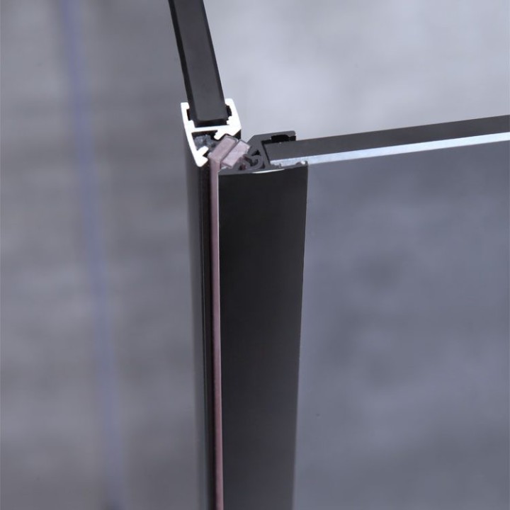 Sprchový kout EAGO AWT LBS1205-B černý 120×90 levé provedení