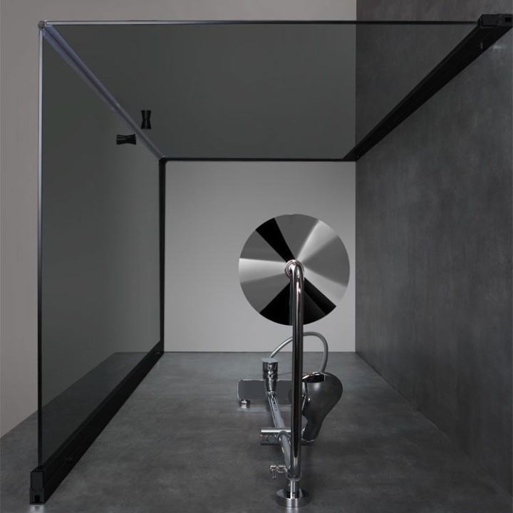 Sprchový kout EAGO AWT LCS1000-B černý 100×100