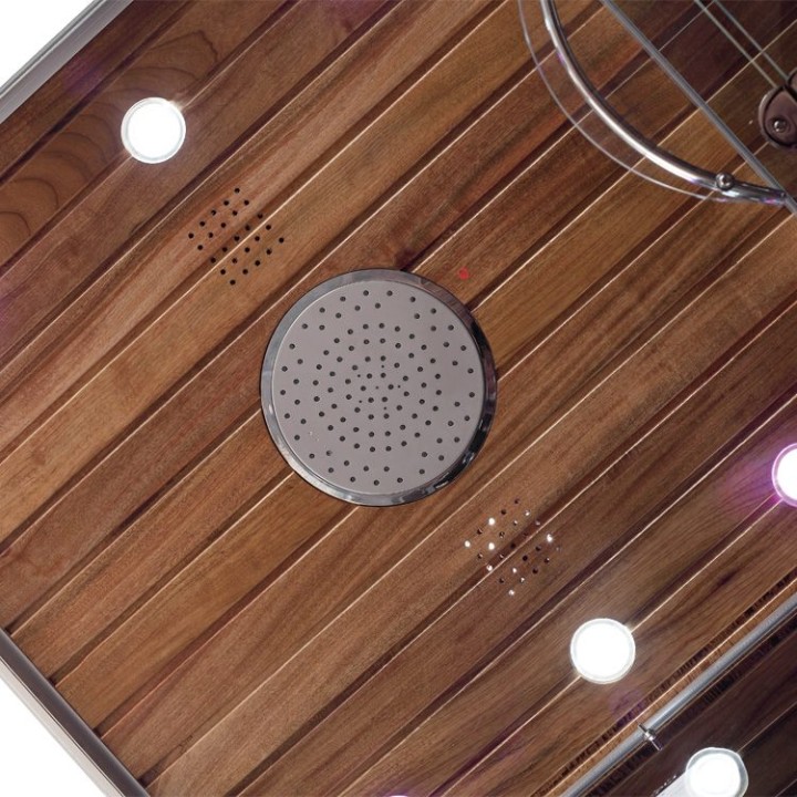 Parní sprchový box EAGO AWT DZ961F8 bílý 150×90 levé provedení