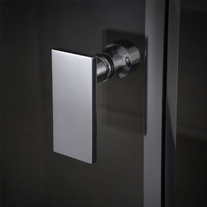 Parní sprchový box EAGO AWT LD109F15 černý 100×100