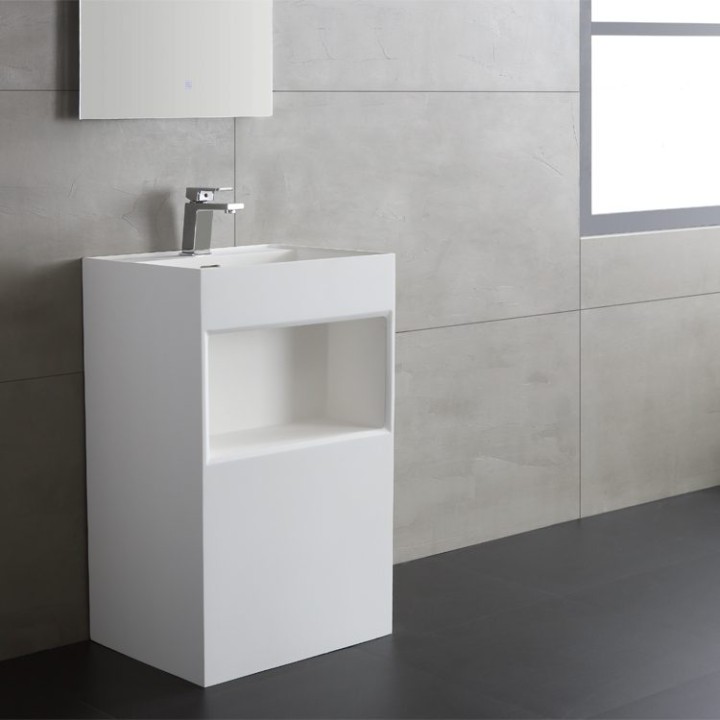 Volně stojící umyvadlo StoneArt LZ517 bílé 50×45 lesklé