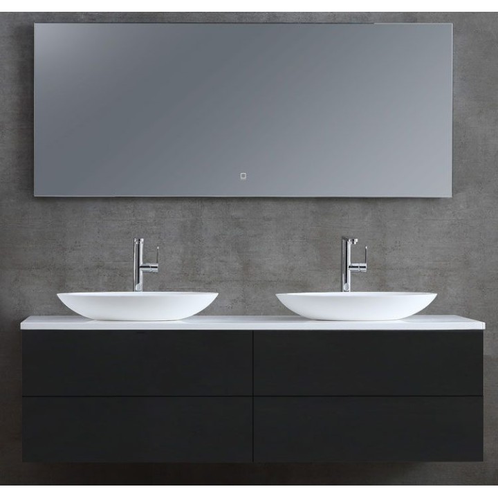 Koupelnová skříňka StoneArt Brugge BU-1601pro-3 tmavě šedá 160×50